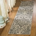 thumbnail image 1 of SAFAVIEH Carmel Ottoline Floral Runner Rug, Ivory/Grey, 2' x 10', 1 of 7