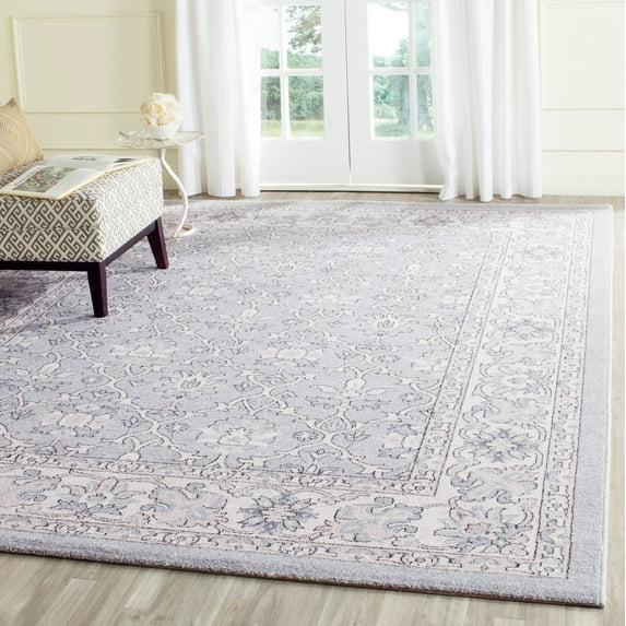 SAFAVIEH Carmel Ronnette Traditional Area Rug, Light Blue/Ivory, 9' x 12'