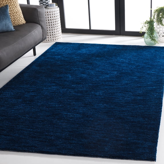 SAFAVIEH Carmine Eveleen Solid Area Rug, Navy, 3' x 5'