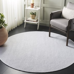 SAFAVIEH Carmine Keisha Solid Area Rug, Ivory, 6' x 6' Round