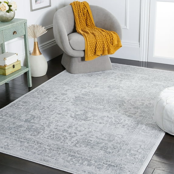 SAFAVIEH Carnegie Cennetig Oriental Area Rug, Cream/Dark Gray, 4' x 6'