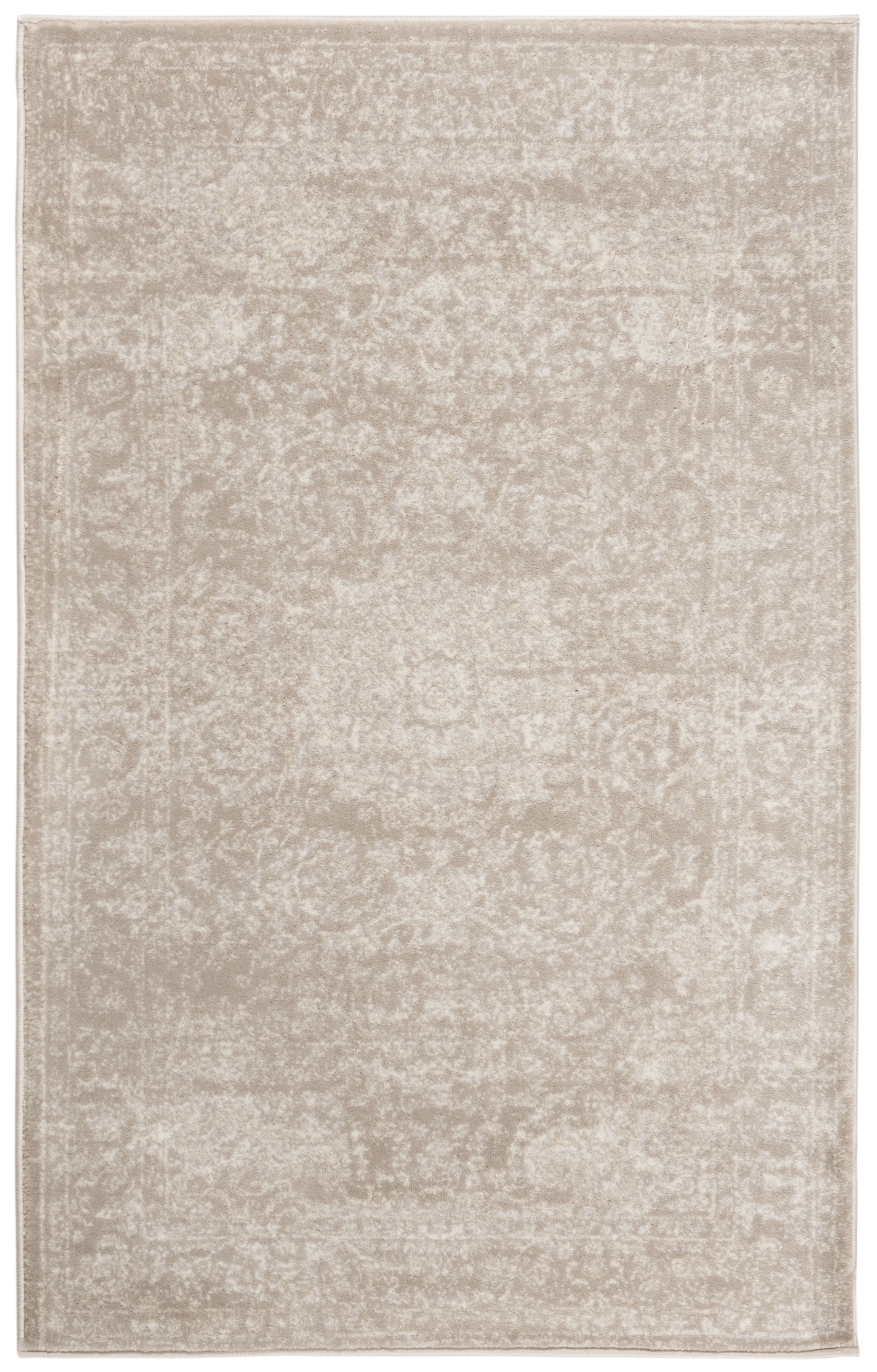 Carnegie Light Beige and Cream 3' x 5' Synthetic Area Rug