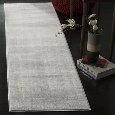 SAFAVIEH Carnegie Samantha Oriental Runner Rug, Light Grey/Cream, 2'3" x 8'