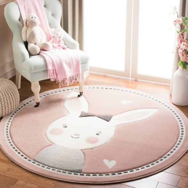 Safavieh Carousel Kids Montage 4 x 6 Pink/Ivory Indoor Kids Area Rug Safavieh Carousel Kids Montage 4 x 6 Pink/Ivory Indoor Kids Area Rug