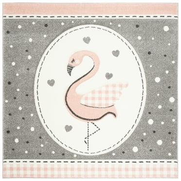SAFAVIEH Carousel Kids Collection CRK154P Pink/Ivory Rug