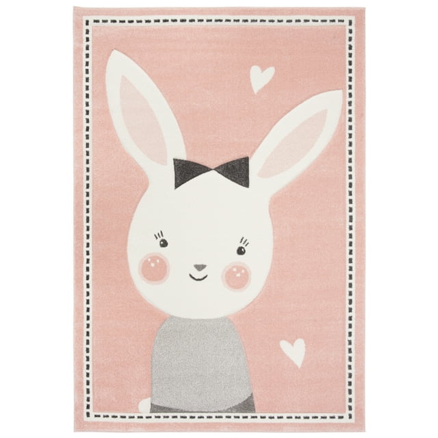 SAFAVIEH Carousel Kids Collection CRK166P Pink/Ivory Rug