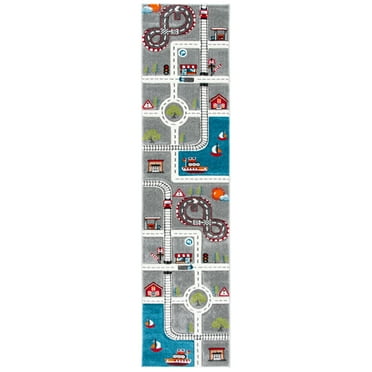 Paco Home Tappeto Bambini Rotondo Cameretta Aereo Animali Tigre Koala