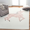 thumbnail image 1 of SAFAVIEH Carousel Kids Dalach Unicorn Area Rug, Ivory/Pink, 3'3" x 5'3", 1 of 11