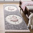 thumbnail image 1 of SAFAVIEH Carousel Kids Dina Flamingo Animal Print Runner Rug, Pink/Ivory, 2' x 8', 1 of 10