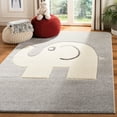 thumbnail image 1 of SAFAVIEH Carousel Kids Fallon Elephant Area Rug, Gray/Ivory, 6'7" x 6'7" Square, 1 of 10