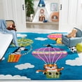 thumbnail image 1 of SAFAVIEH Carousel Kids Fun in Hot Air Balloon Area Rug, Blue/Green, 8' x 10', 1 of 10