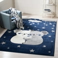 thumbnail image 1 of SAFAVIEH Carousel Kids Hugging Koalas Area Rug, Navy/Gray, 6'7" x 9', 1 of 11