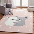 thumbnail image 1 of SAFAVIEH Carousel Kids Hugging Koalas Area Rug, Pink/White, 2'3" x 4', 1 of 10