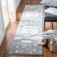 thumbnail image 1 of SAFAVIEH Carousel Kids Hugging Koalas Runner Rug, Gray/Ivory, 2' x 8', 1 of 11