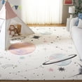 thumbnail image 1 of SAFAVIEH Carousel Kids Planets and Stars Area Rug, Ivory/Orange, 8' x 10', 1 of 11