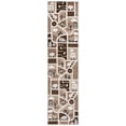 thumbnail image 1 of SAFAVIEH Carousel Kids Roadmap to Home Runner Rug, Brown/Beige, 2' x 8', 1 of 9