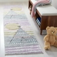 thumbnail image 1 of SAFAVIEH Carousel Kids Southwestern Teepee Runner Rug, Gray/Pink, 2'3" x 6', 1 of 10