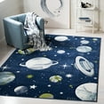 thumbnail image 1 of SAFAVIEH Carousel Kids World of Planets Area Rug, Navy/Ivory, 8' x 8' Square, 1 of 11