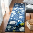 thumbnail image 1 of SAFAVIEH Carousel Kids World of Planets Runner Rug, Navy/Ivory, 2'3" x 6', 1 of 11