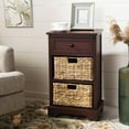 thumbnail image 1 of SAFAVIEH Carrie Side Storage Side Table Red, 1 of 7