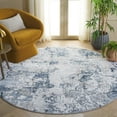 thumbnail image 1 of SAFAVIEH Carter Lucille Abstract Area Rug, Taupe/Navy, 6'7" x 6'7" Round, 1 of 7