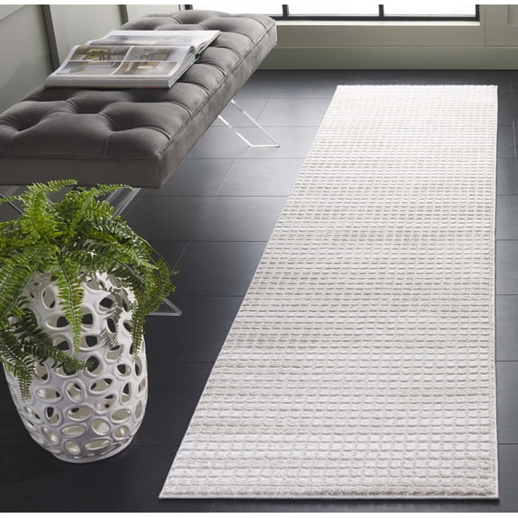 SAFAVIEH Carter Raymond Abstract Runner Rug, Ivory/Taupe, 2' x 8'