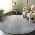 thumbnail image 1 of SAFAVIEH Carter Regena Abstract Area Rug, Grey/Light Grey, 6'7" x 6'7" Round, 1 of 7