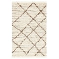 thumbnail image 1 of SAFAVIEH Casablanca Alannah Diamond Wool Area Rug, Ivory/Taupe, 4' x 6', 1 of 8