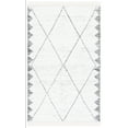 thumbnail image 1 of SAFAVIEH Casablanca Alayna Diamond Cotton Area Rug, Ivory/Black, 3' x 5', 1 of 8