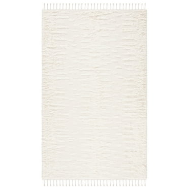 SAFAVIEH Casablanca Albert Solid Wool Area Rug, Ivory, 8' x 10'