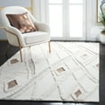 thumbnail image 1 of SAFAVIEH Casablanca Amelia Diamond Area Rug, Ivory/Brown, 5' x 8', 1 of 12
