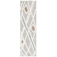 thumbnail image 1 of SAFAVIEH Casablanca Amelia Diamond Runner Rug, Grey/Ivory, 2'3" x 8', 1 of 11