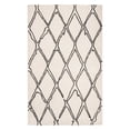 thumbnail image 1 of SAFAVIEH Casablanca Amilia Geometric Wool Shag Runner Rug, Ivory/Black, 2'3" x 8', 1 of 2