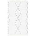 thumbnail image 1 of SAFAVIEH Casablanca Amy Diamond Cotton Area Rug, Ivory/Grey, 4' x 6', 1 of 8