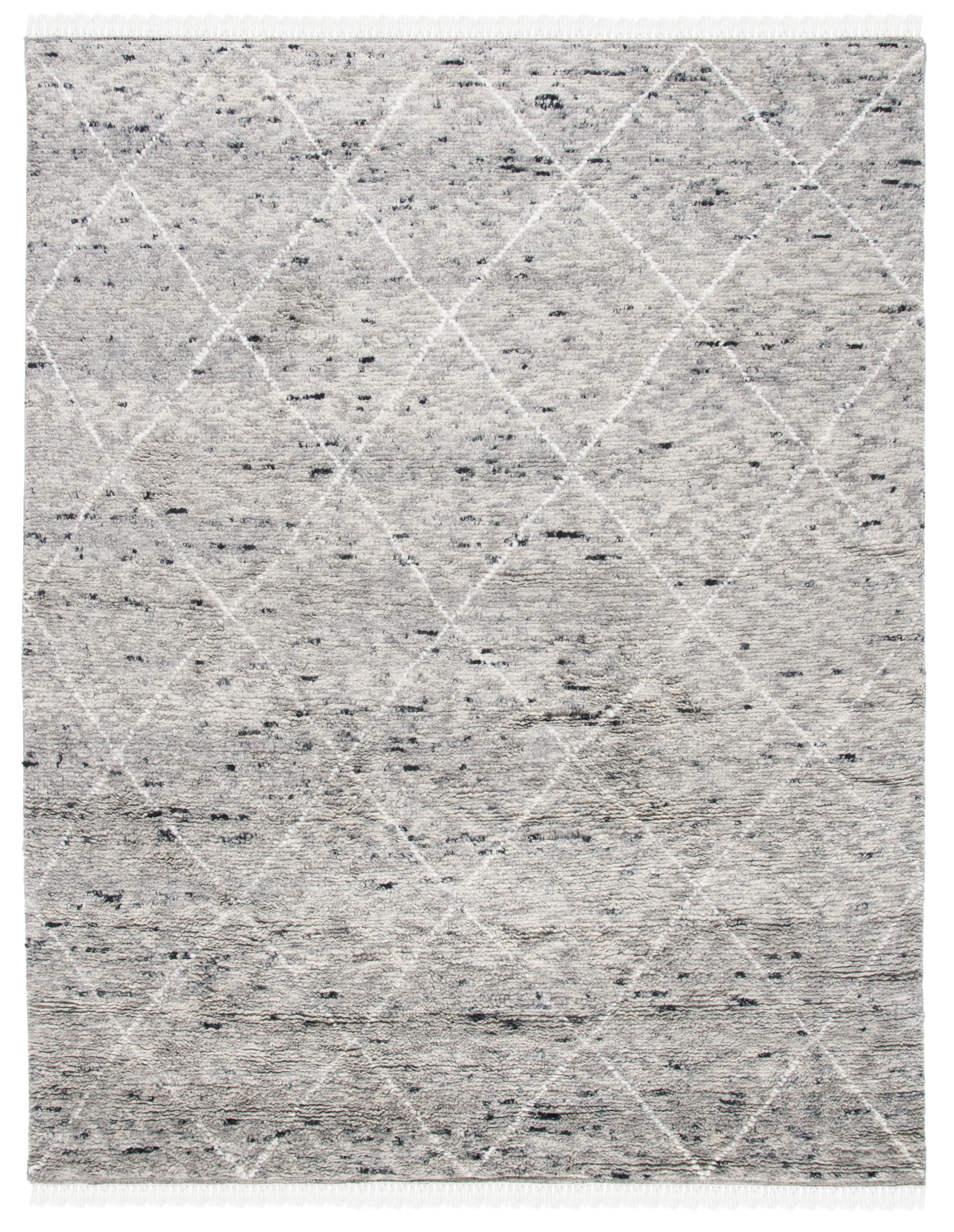 SAFAVIEH Casablanca Astrid Geometric Wool Area Rug, Grey/Ivory, 9' x 12'