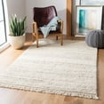 thumbnail image 1 of SAFAVIEH Casablanca Axel Solid Wool Shag Area Rug, Beige, 5' x 8', 1 of 9