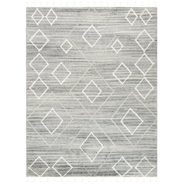 SAFAVIEH Casablanca BOKHARA Geometric Wool Area Rug, Grey/Ivory, 8' x 10'