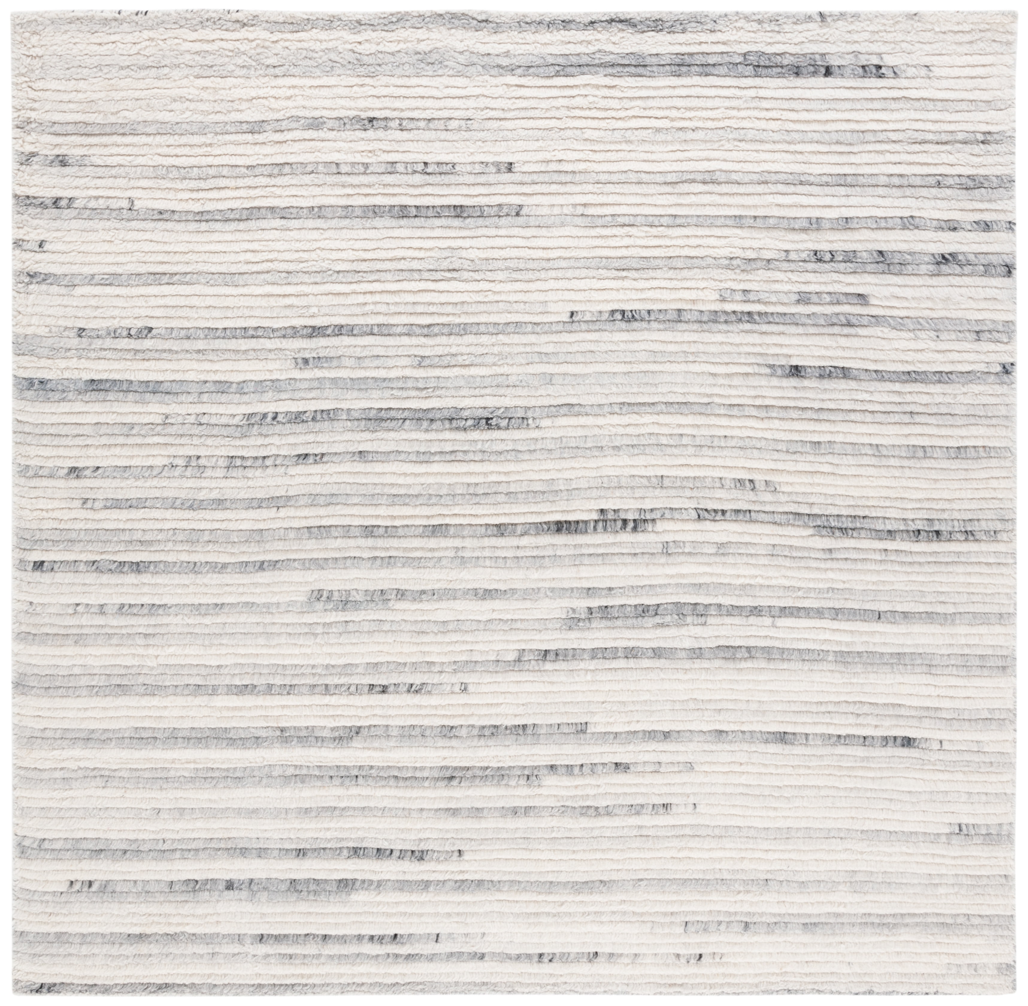 SAFAVIEH Casablanca Blake Distressed Area Rug, Grey/Ivory, 6' x 6' Square