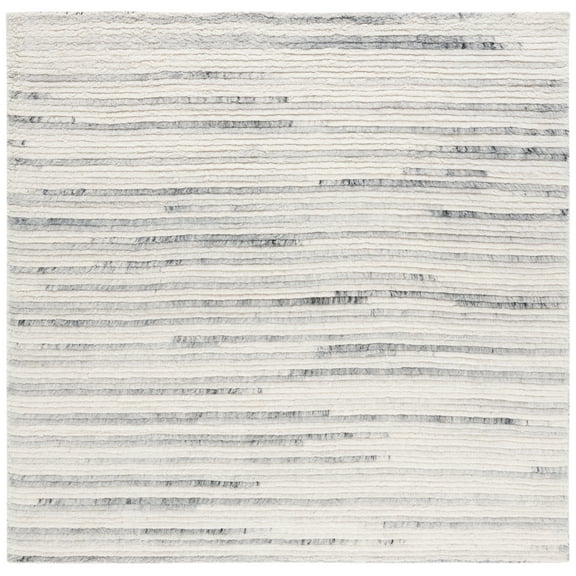 SAFAVIEH Casablanca Blake Distressed Area Rug, Grey/Ivory, 6' x 6' Square