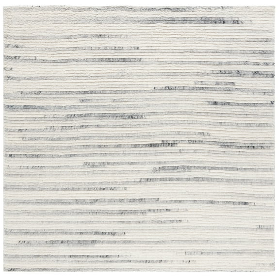 SAFAVIEH Casablanca Blake Distressed Area Rug, Grey/Ivory, 6' x 6' Square