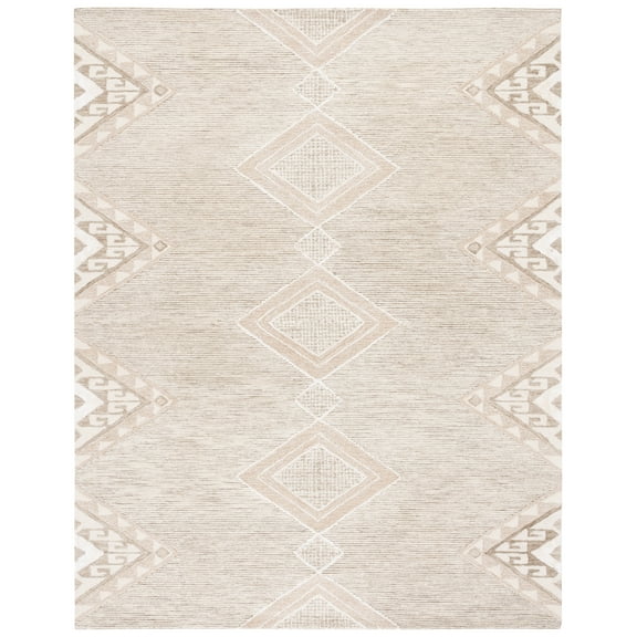 SAFAVIEH Casablanca Bradach Diamond Area Rug, Gold/Sage, 8' x 10'