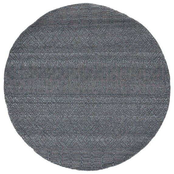 SAFAVIEH Casablanca Braelyn Diamond Area Rug, Dark Grey, 6' x 6' Round