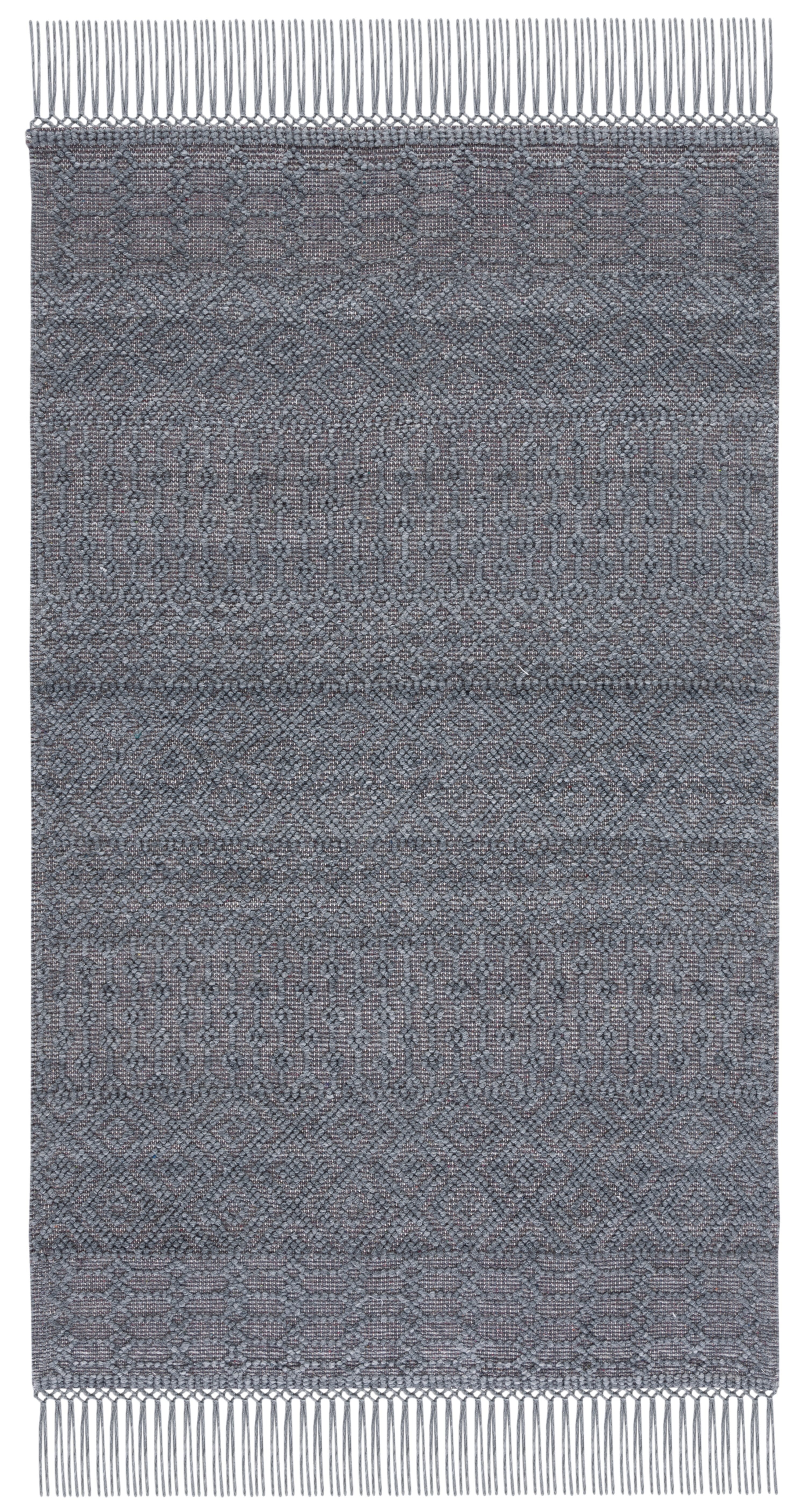 SAFAVIEH Casablanca Braelyn Diamond Area Rug, Dark Grey, 6' x 9'