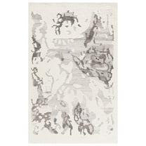 SAFAVIEH Casablanca Brandon Abstract Shag Area Rug, Ivory/Taupe, 8' x 10'