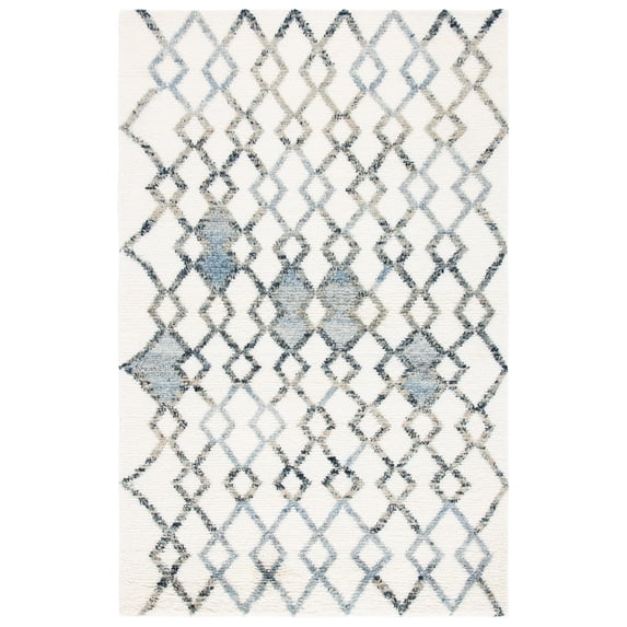 SAFAVIEH Casablanca Bronagh Geometric Area Rug, Ivory/Grey, 6' x 9'