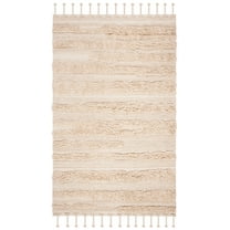 SAFAVIEH Casablanca Candida Striped Wool Area Rug, Beige, 6' x 9'