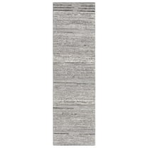 SAFAVIEH Casablanca Carmella Striped Runner Rug, Grey/Ivory, 2'3" x 8'