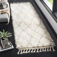 thumbnail image 1 of SAFAVIEH Casablanca Connie Geometric Shag Runner Rug, Ivory/Grey, 2'3" x 8', 1 of 6