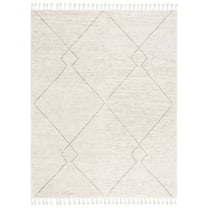 SAFAVIEH Casablanca Constance Diamond Wool Area Rug, Beige, 8' x 10'