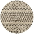 thumbnail image 1 of SAFAVIEH Casablanca Domhnall Southwestern Shag Area Rug, Ivory/Dark Brown, 6' x 6' Round, 1 of 7